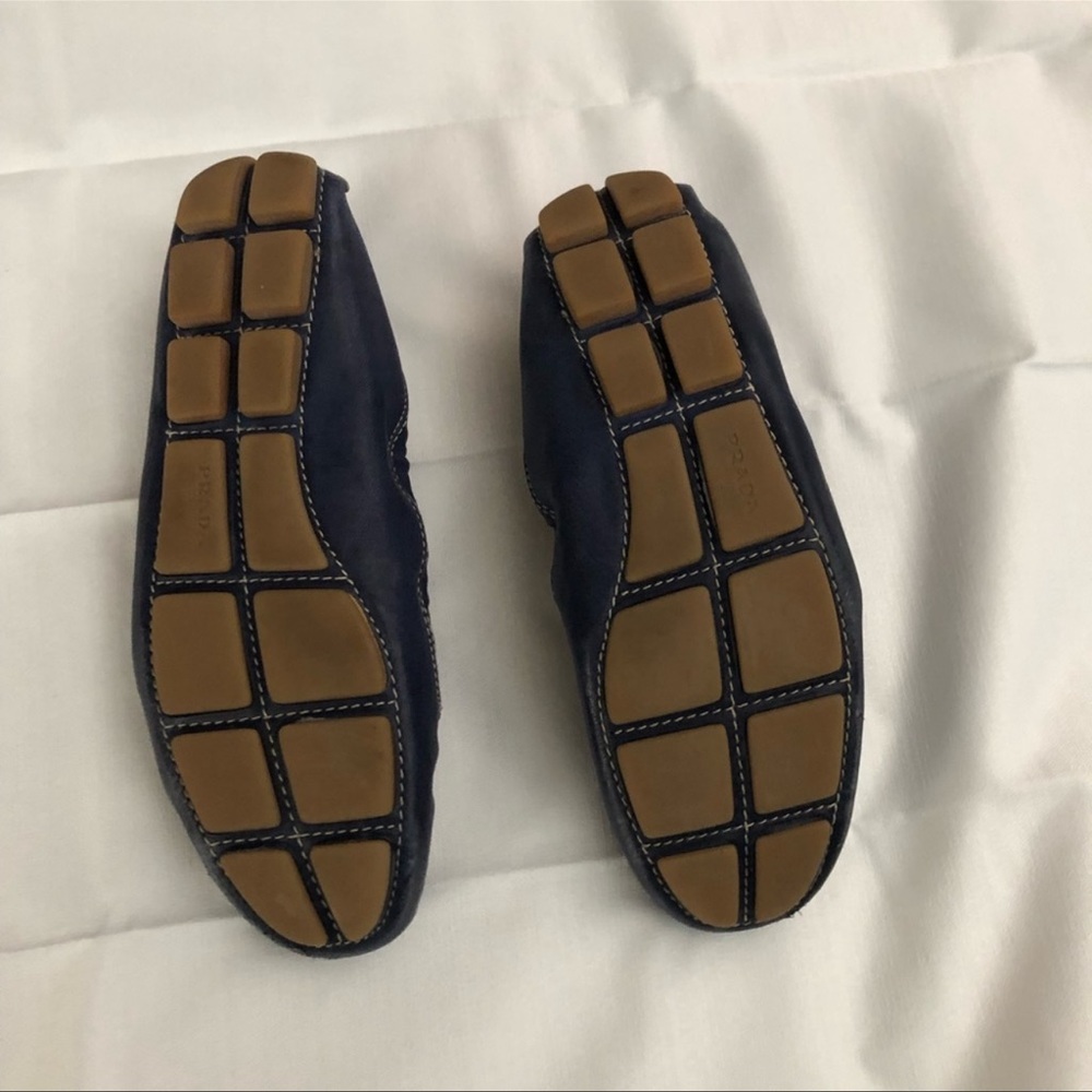 Prada pebbled leather driving moccasins - Picture 4 of 4